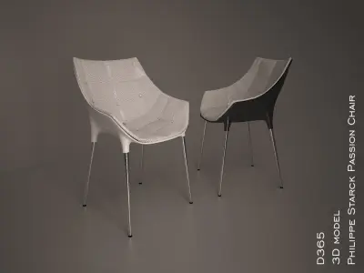 3d model passion chair philippe starck 3D model