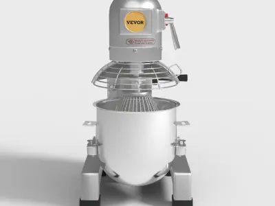 COMMERCIAL FOOD MIXER Low-poly 3D model