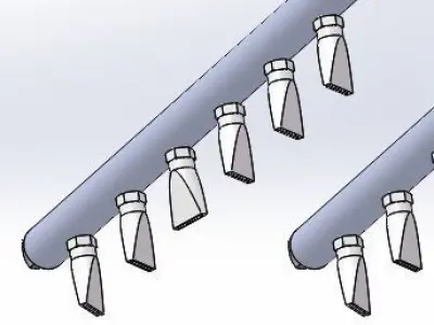 High pressure nozzle 3D model