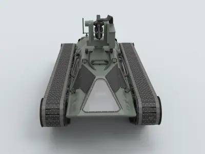 Tracked vehicle from the movie Fast 8 3D model