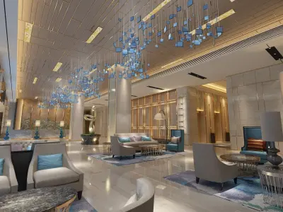 The Hotel Lobby 8 3D model