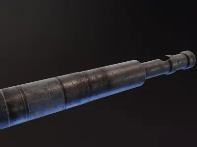 Bramit Suppressor Mosin Nagant Low-poly 3D model