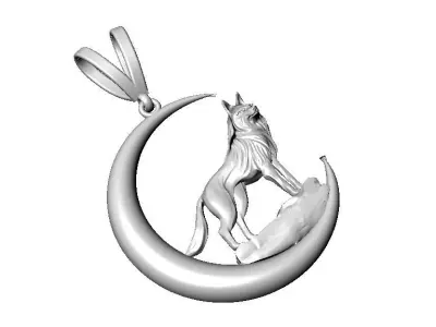 wolf clone gold 3 dm rihino 3D model