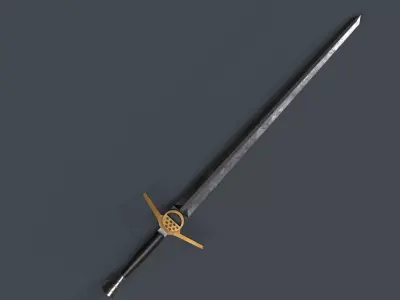 The Witcher Sword Low-poly 3D model