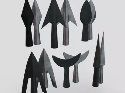 Arrowhead Pack Low-poly 3D model