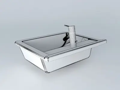 starck 3 sink Free 3D model