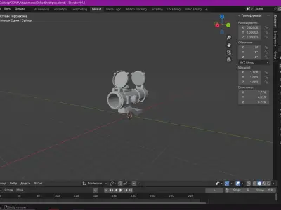 Attachments Low-poly 3D model