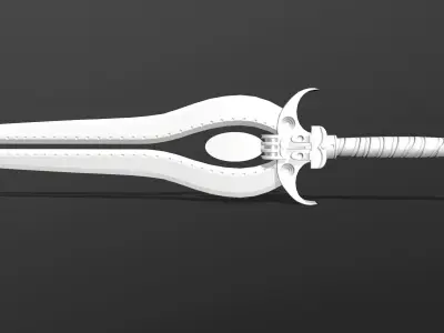 electro sword Free low-poly 3D model