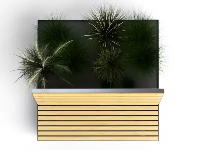 wood Thermo- bench 3D model