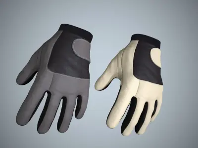 Gloves 01 Low-poly 3D model