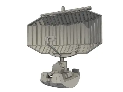 NAVAL SENSORS AND RADARS 3D model