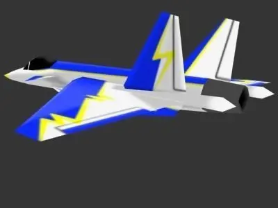 MSF fighter jet flying in sky 3D model
