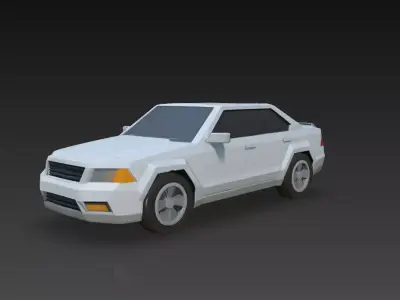 Stylized Low Poly Vehicle Pack Low-poly 3D model