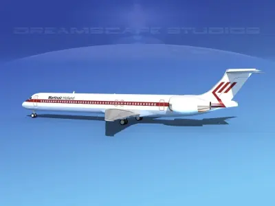 McDonnell Douglas MD83 Martinair 3D model