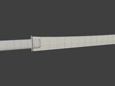 Samurai Machete Free 3D model