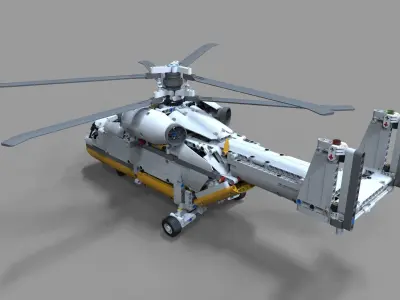 Lego Helicopter 3D model