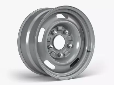 60s Rally Wheel 3D model
