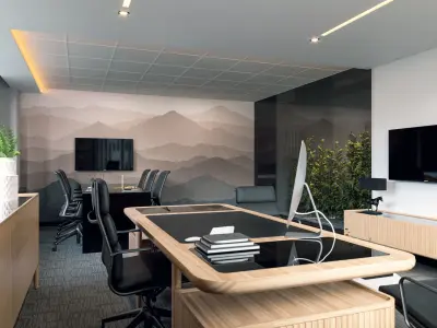 Office polat Low-poly 3D model