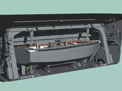 LST-4002 Shimokita Raunch Side Hanger 3D model