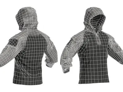 AEM01 TACTICAL JACKET Low-poly 3D model