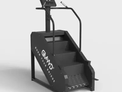 COMMERCIAL STAIR CLIMBER Low-poly 3D model