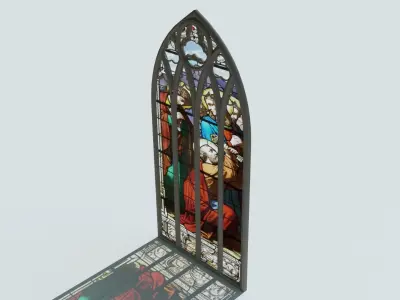 Gothic Window 3D model