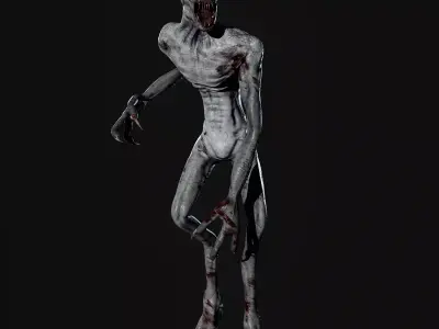 Humanoid Monster  Low-poly 3D model