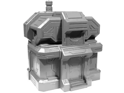 Sci-Fi House 3D print model