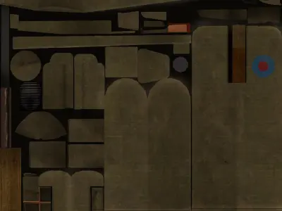 Handley Page HP400 Free low-poly 3D model