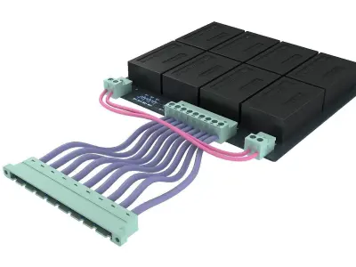 model battery pack accumulator sedan electric energy power 3D model