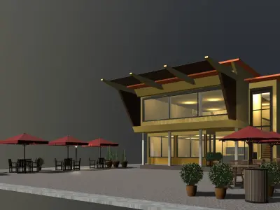 Cafe 2023-0007 3D model