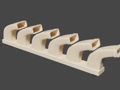 Exhausts for 24th scale Airfix Stuka 3D print model