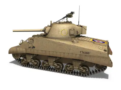 M4 Sherman MK III - Early Production 3D model
