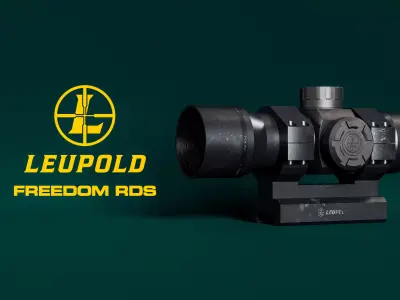 Leupold Freedom RDS with Leupold Mount High Poly Model 3D model