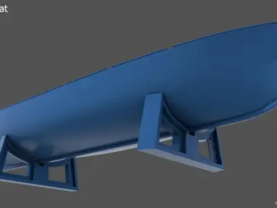 8m and 60cm italian ww2 motorboat - Commercial lic - 1-100 scale 3D print model