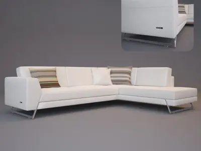 Roche Bobois Satelis Canape Sofa and Armchair Free 3D model