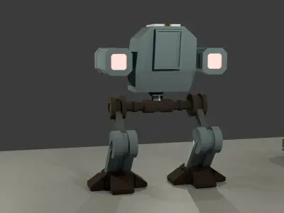 low poly tanks Low-poly 3D model