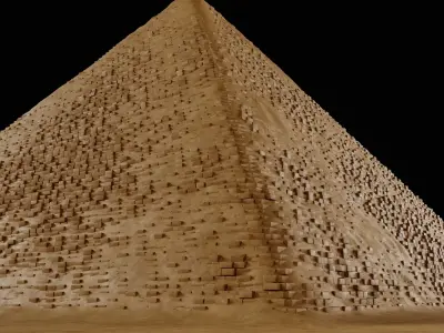 EGYPTIAN PYRAMID ANCIENT EGYPT TEMPLE TOMB COLLECTION Low-poly 3D model