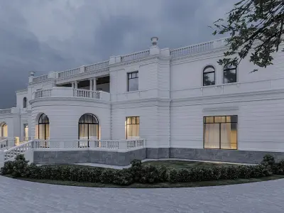 The Tereshchenko estate in Denyshi village 3D model