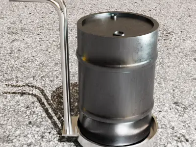 Construction Drum Pack - Low-poly 3D model