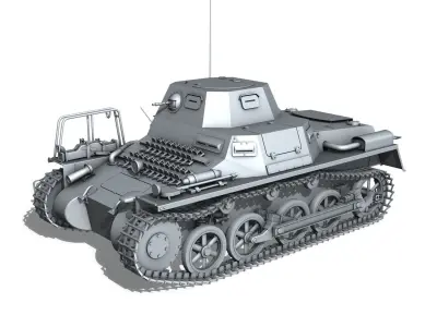 SDKFZ 265 - klPzBefWg - Ausf A  3D model