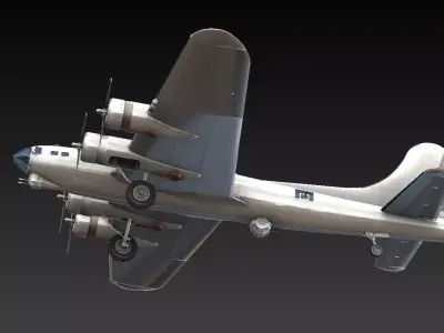 Boeing B-17G Flying Fortress 3D model