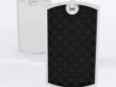 pendant dog tag bestseller 3D print model