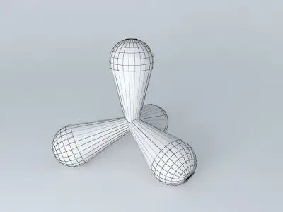 Hybridized carbon atom Free 3D model
