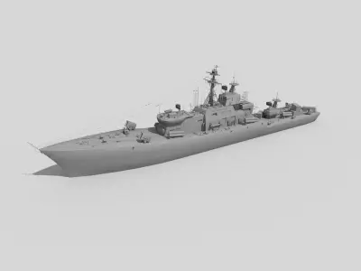destroyer ship 3D model