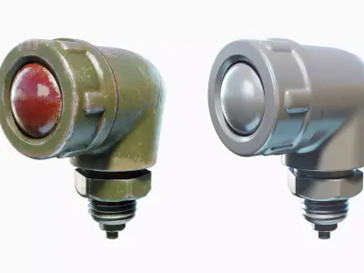 GST-64 Tank Lights Set 3D model
