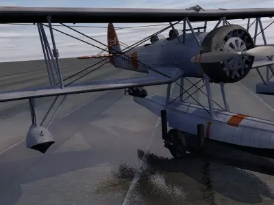 Nakajima E8N1 Dave 3D model