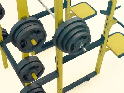 Crossfit Rack 3D model