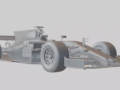 Formula 1 Racing Car Low-poly 3D model purchase