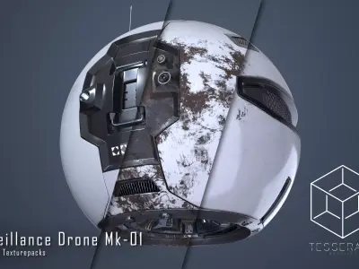 Surveillance Drone Mk1 Pack 3D model